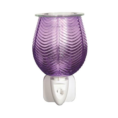 Aroma Lilac Lustre Ribbed Plug In Wax Melt Warmer  £13.04