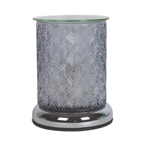 Aroma Grey Leaf Touch Electric Wax Melt Warmer  £21.59