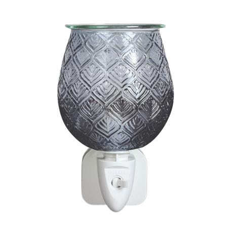 Aroma Grey Leaf Plug In Wax Melt Warmer  £13.04