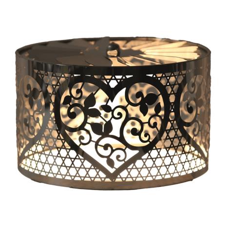 Aroma Silhouette Silver Carousel Heart Shade   £11.69