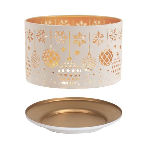 Aroma Silhouette White Baubles Shade & Tray  £13.04