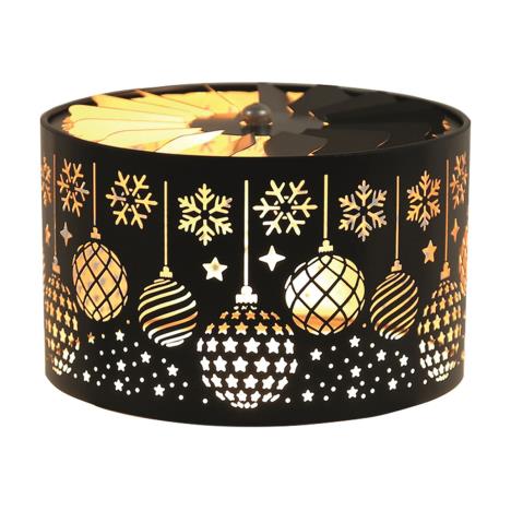 Aroma Silhouette Black & Gold Baubles Carousel Shade  £11.69