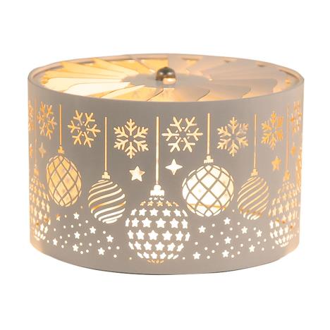 Aroma Silhouette White & Gold Baubles Carousel Shade  £11.69