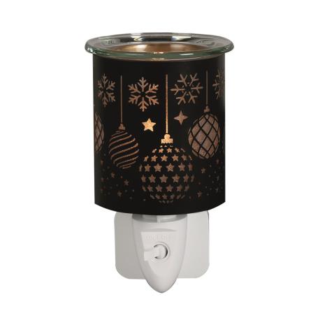 Aroma Black & Gold Baubles Plug In Wax Melt Warmer  £13.04