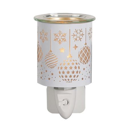 Aroma White & Gold Baubles Plug In Wax Melt Warmer  £13.04