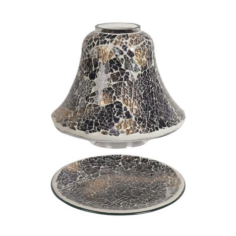 Aroma Black & Gold Crackle Shade & Tray  £17.09