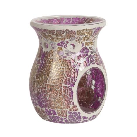 Aroma Purple & Gold Crackle Wax Melt Warmer  £13.04