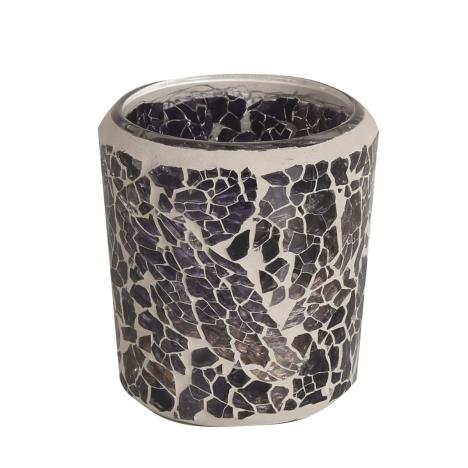 Aroma Black & Gold Crackle Tealight & Votive Holder  £4.49