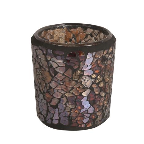 Aroma Amber Crackle Tealight & Votive Holder  £4.49