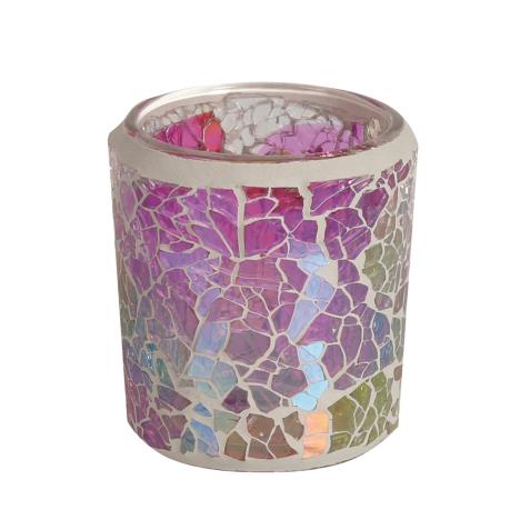 Aroma Rainbow Crackle Tealight & Votive Holder  £4.49