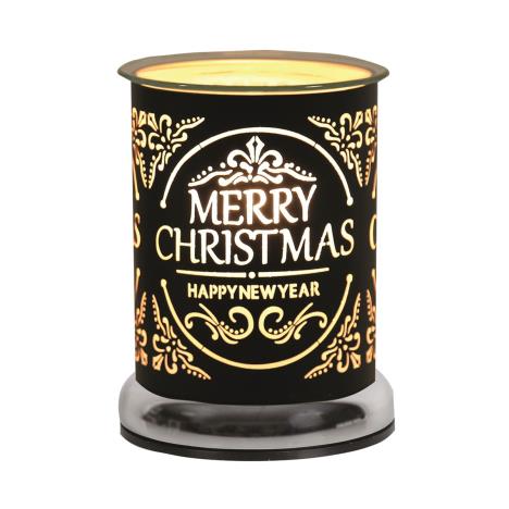 Aroma Black Merry Christmas Cylinder Electric Wax Melt Warmer  £21.59