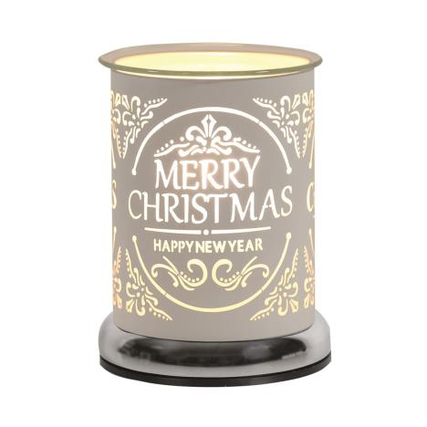 Aroma White Merry Christmas Cylinder Electric Wax Melt Warmer  £21.59