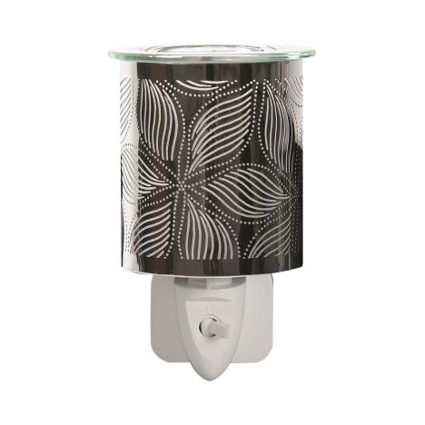 Aroma Chrome Floral Plug In Wax Melt Warmer  £13.04