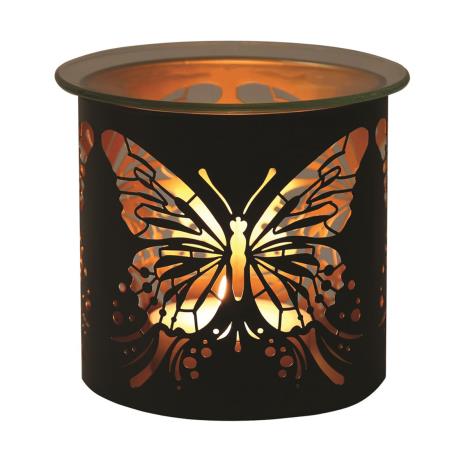 Aroma Black & Gold Butterfly Jar Sleeve & Wax Melt Warmer  £6.29