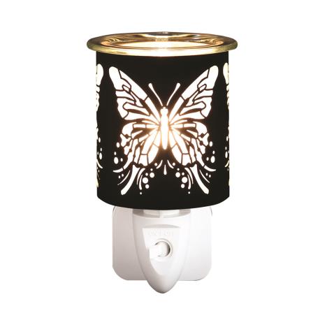 Aroma Black & Gold Large Butterfly Plug In Wax Melt Warmer  £13.04