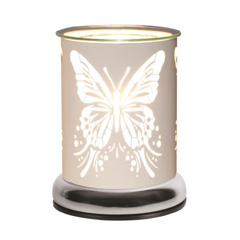 Aroma White Butterfly Touch Electric Wax Melt Warmer  £21.59