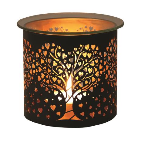 Aroma Black & Gold Heart Tree Jar Sleeve & Wax Melt Warmer  £6.29