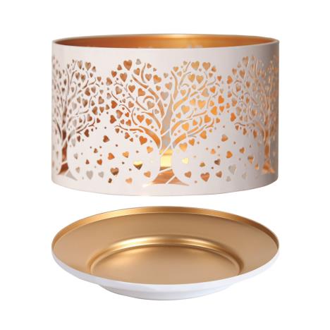 Aroma Silhouette White Heart Tree Shade & Tray  £13.04