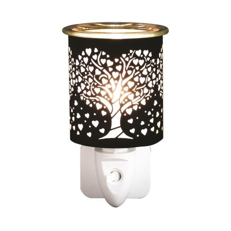 Aroma Black & Gold Heart Tree Plug In Wax Melt Warmer  £13.04