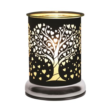 Aroma Black Heart Tree Touch Electric Wax Melt Warmer  £21.59