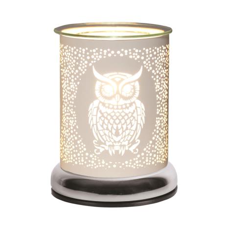 Aroma White Owl Touch Electric Wax Melt Warmer  £21.59