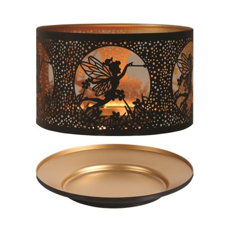 Aroma Silhouette Black & Gold Fairy Shade & Tray  £13.04