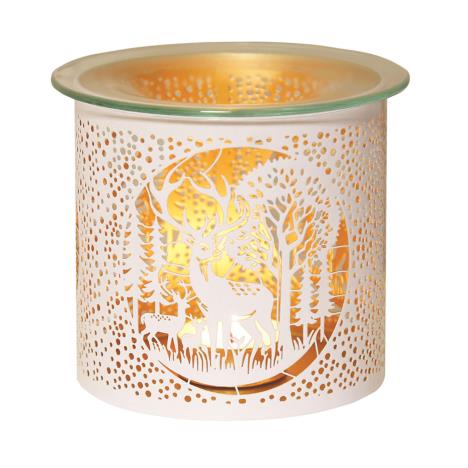 Aroma White & Gold Deer Family Jar Sleeve & Wax Melt Warmer  £6.29