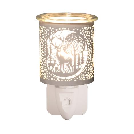 Aroma White & Gold Deer Family Plug In Wax Melt Warmer  £13.04