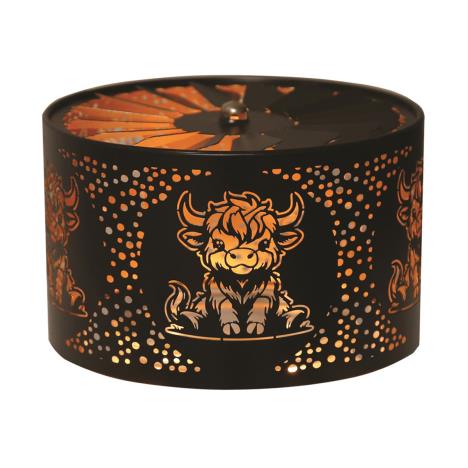 Aroma Silhouette Black & Gold Carousel Highland Cow Shade  £11.69