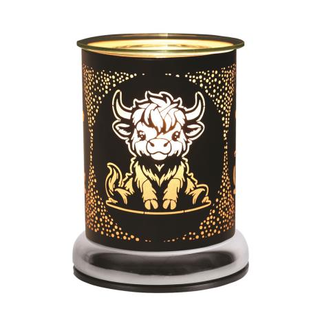 Aroma Black Highland Cow Touch Electric Wax Melt Warmer  £21.59