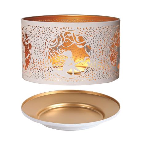 Aroma Silhouette White & Gold Sitting Fairy Shade & Tray  £13.04