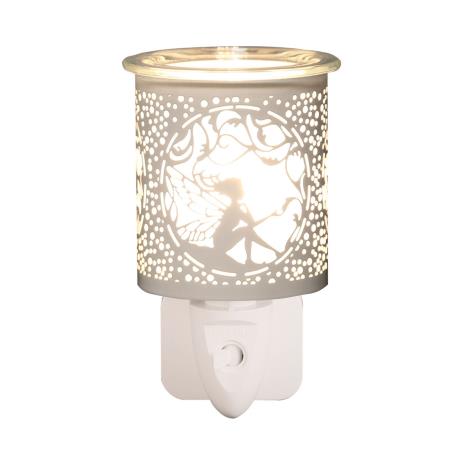 Aroma White & Gold Sitting Fairy Plug In Wax Melt Warmer  £13.04