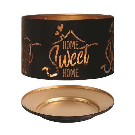 Aroma Silhouette & Gold Black Home Sweet Home Shade & Tray  £13.04