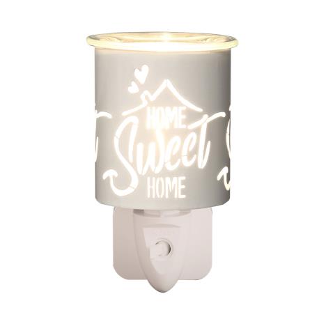 Aroma White & Gold Home Sweet Home Plug In Wax Melt Warmer  £13.04