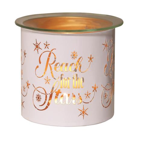 Aroma White & Gold Reach for the Stars Jar Sleeve & Wax Melt Warmer  £6.29