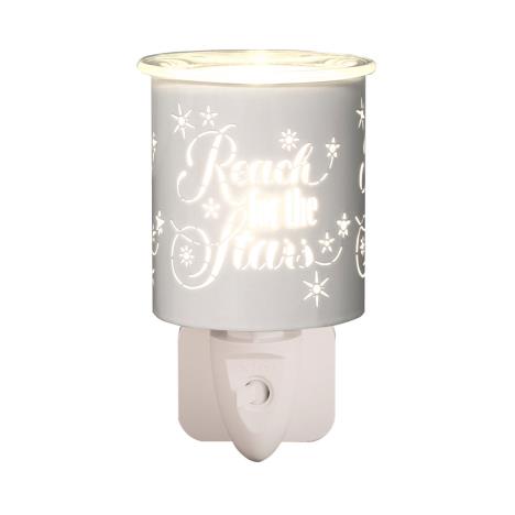 Aroma White & Gold Reach for the Stars Plug In Wax Melt Warmer  £13.04