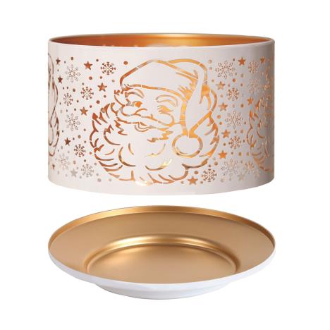 Aroma Silhouette White & Gold Santa Shade & Tray  £13.04