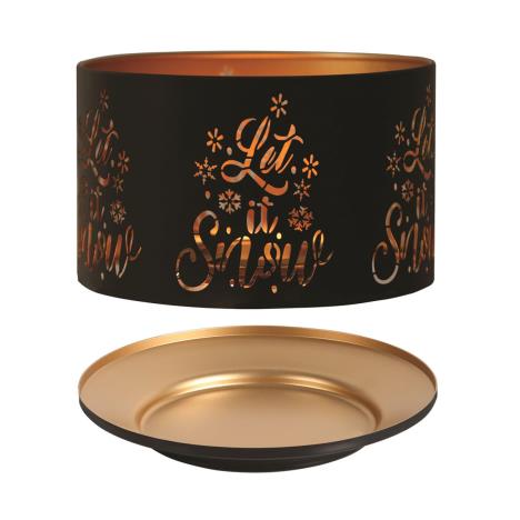 Aroma Silhouette Black & Gold Let It Snow Shade & Tray  £13.04