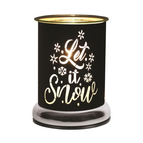 Aroma Black Let It Snow Touch Electric Wax Melt Warmer  £21.59