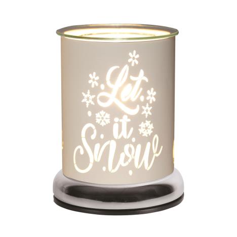 Aroma White Let It Snow Touch Electric Wax Melt Warmer  £21.59