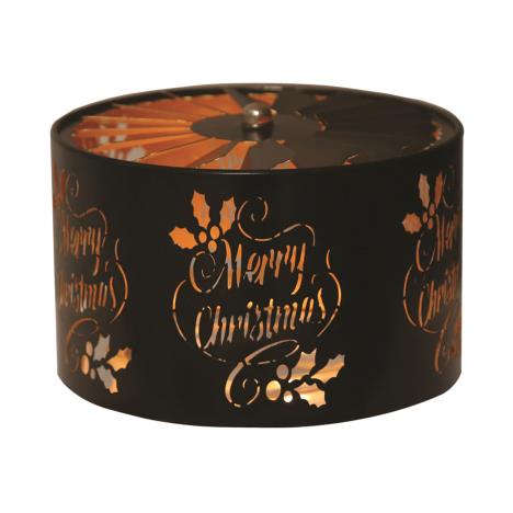 Aroma Silhouette Black & Gold Carousel Merry Christmas Shade  £11.69