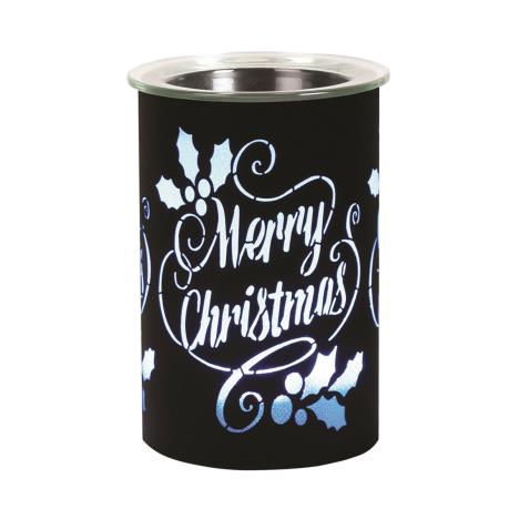 Aroma Black Merry Christmas Colour Changing Electric Wax Melt Warmer  £17.09