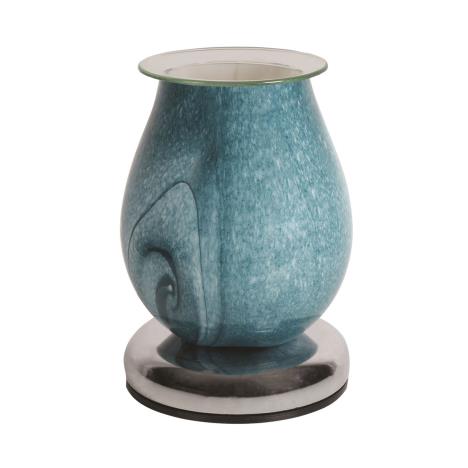 Aroma Teal Swirl Oval Touch Electric Wax Melt Warmer  £23.84