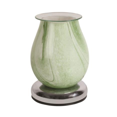 Aroma Green Swirl Oval Touch Electric Wax Melt Warmer  £23.84