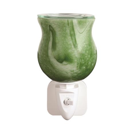 Aroma Green Swirl Plug In Wax Melt Warmer  £13.04