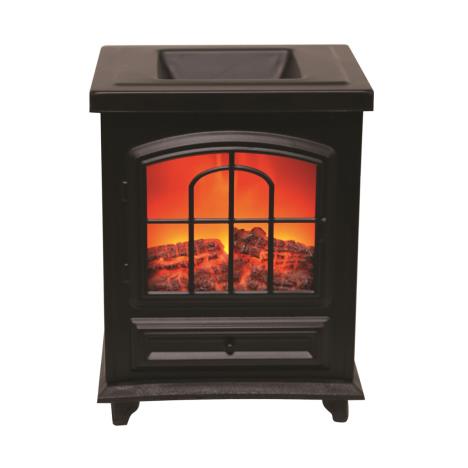 Aroma Black Log Burner Electric Wax Melt Warmer  £25.19