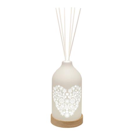 Woodbridge Heart Clean Linen LED Light up Reed Diffuser  £17.09