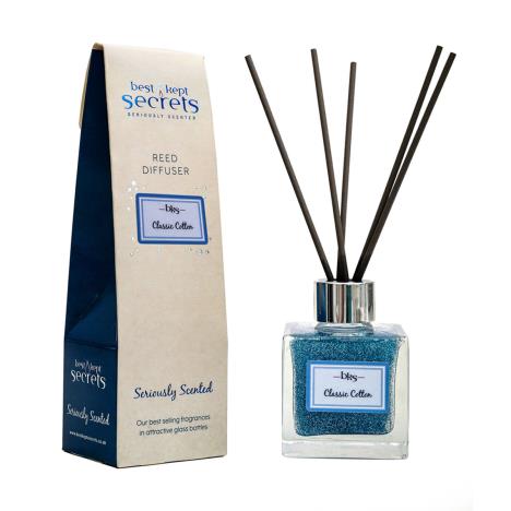 Best Kept Secrets Classic Cotton Sparkly Reed Diffuser - 100ml  £13.49