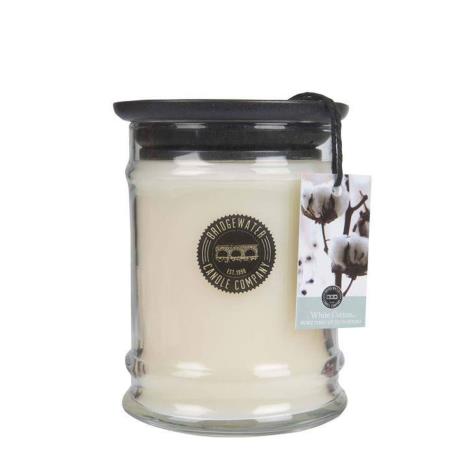 Bridgewater White Cotton Medium Jar Candle  £22.46