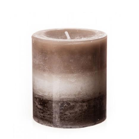 Amelia Valley Mist Brown Pillar Candle 7cm  £1.74